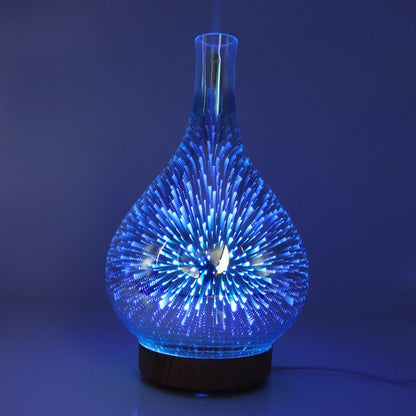 AromaBurst 3D Glass Essential Oil Diffuser with LED Lights
