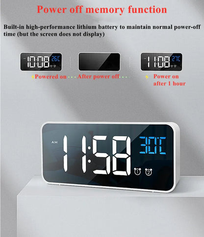Harmonix – Smart LED Alarm Clock with Music, Temperature Display & Voice Control