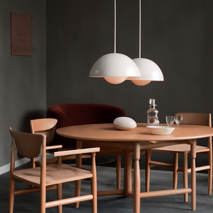 Half-Circle Colourful Chandelier – Modern Scandinavian Ceiling Light for Dining, Living & Office