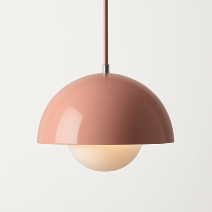 Half-Circle Colourful Chandelier – Modern Scandinavian Ceiling Light for Dining, Living & Office