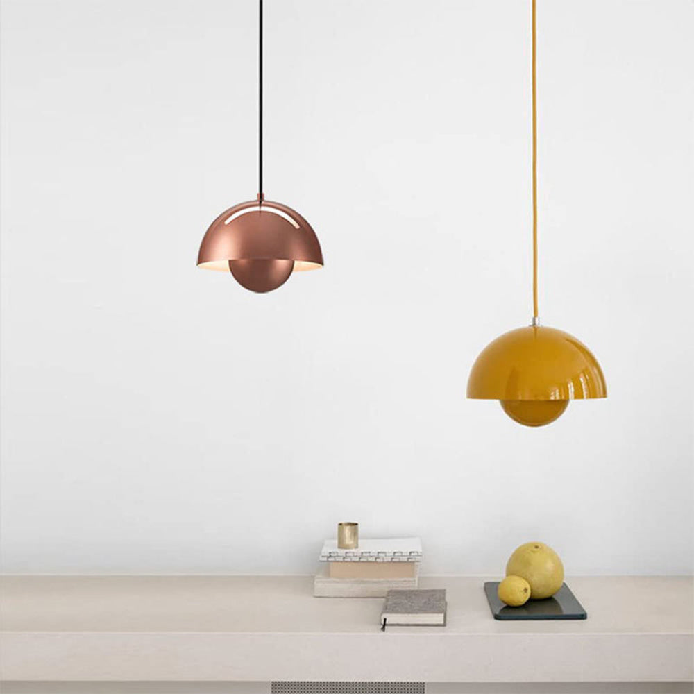 Half-Circle Colourful Chandelier – Modern Scandinavian Ceiling Light for Dining, Living & Office