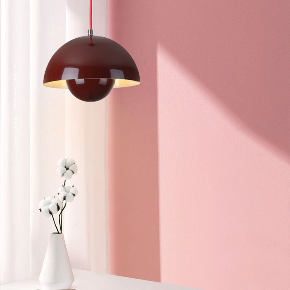 Half-Circle Colourful Chandelier – Modern Scandinavian Ceiling Light for Dining, Living & Office