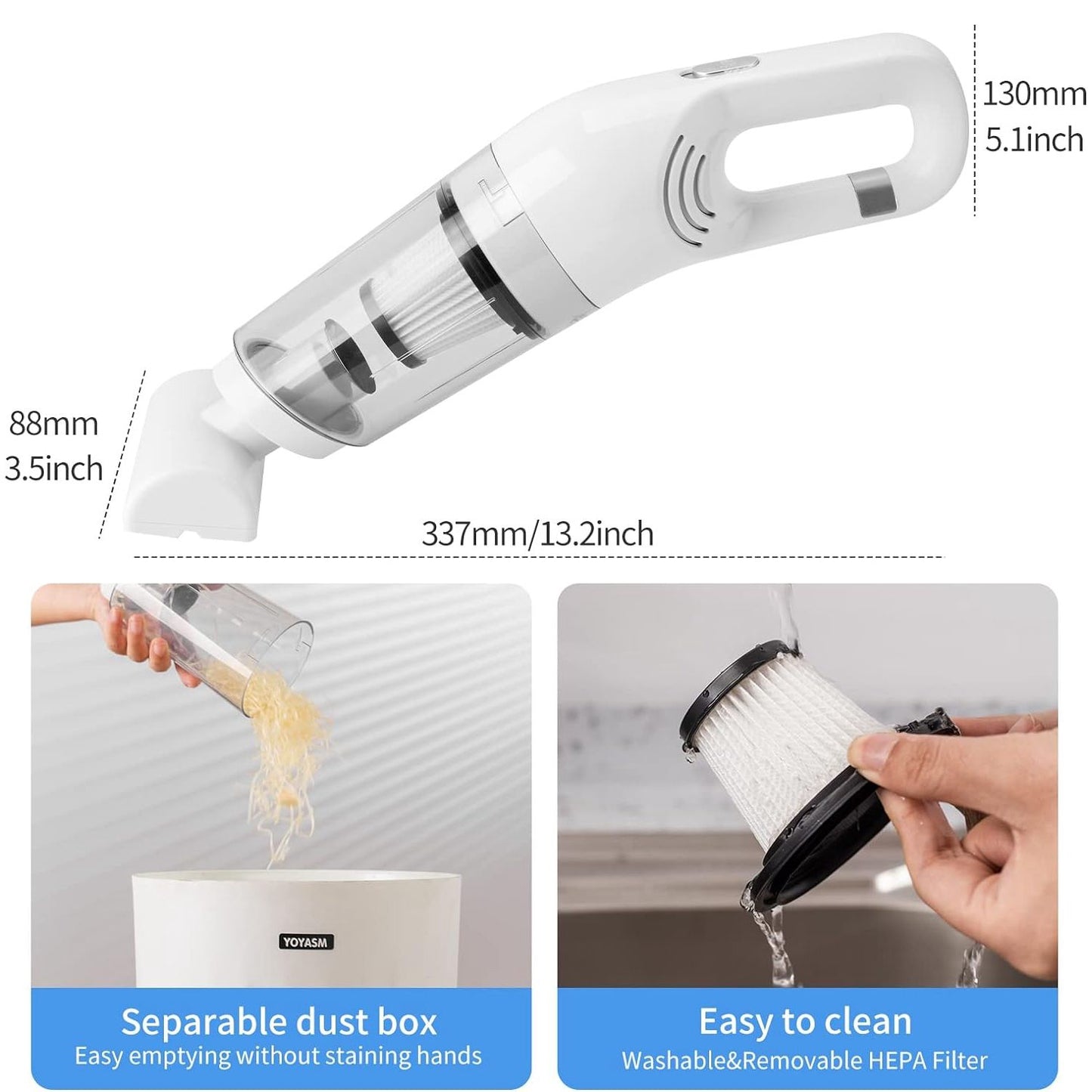 FurMaster – Compact Handheld Vacuum Cleaner for Pet Hair