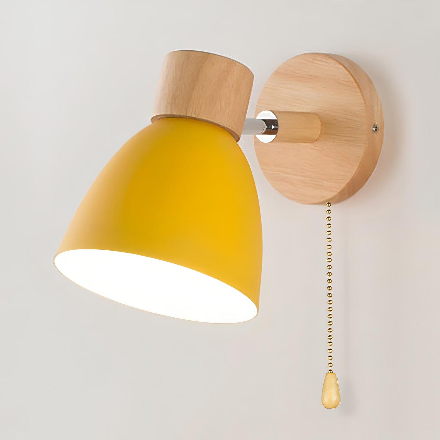 Scandinavian Inspired Wall Light with Easy Pull Switch