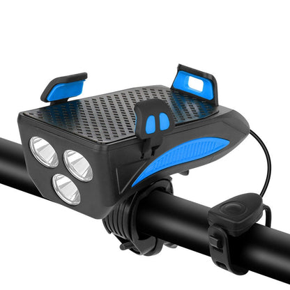 RideLight 4-in-1 Bike Light - Power Bank, Phone Holder & Horn - 400 Lumens Waterproof Light