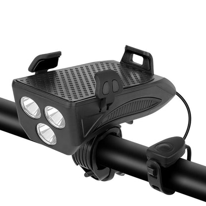 RideLight 4-in-1 Bike Light - Power Bank, Phone Holder & Horn - 400 Lumens Waterproof Light