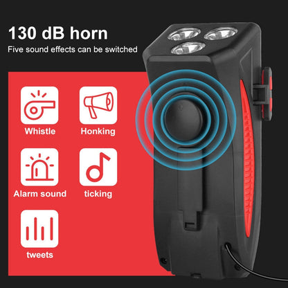 RideLight 4-in-1 Bike Light - Power Bank, Phone Holder & Horn - 400 Lumens Waterproof Light