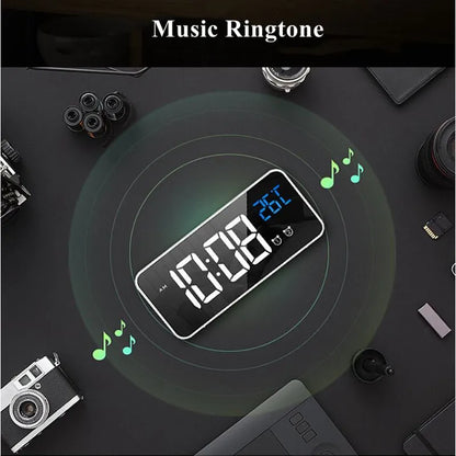 Harmonix – Smart LED Alarm Clock with Music, Temperature Display & Voice Control