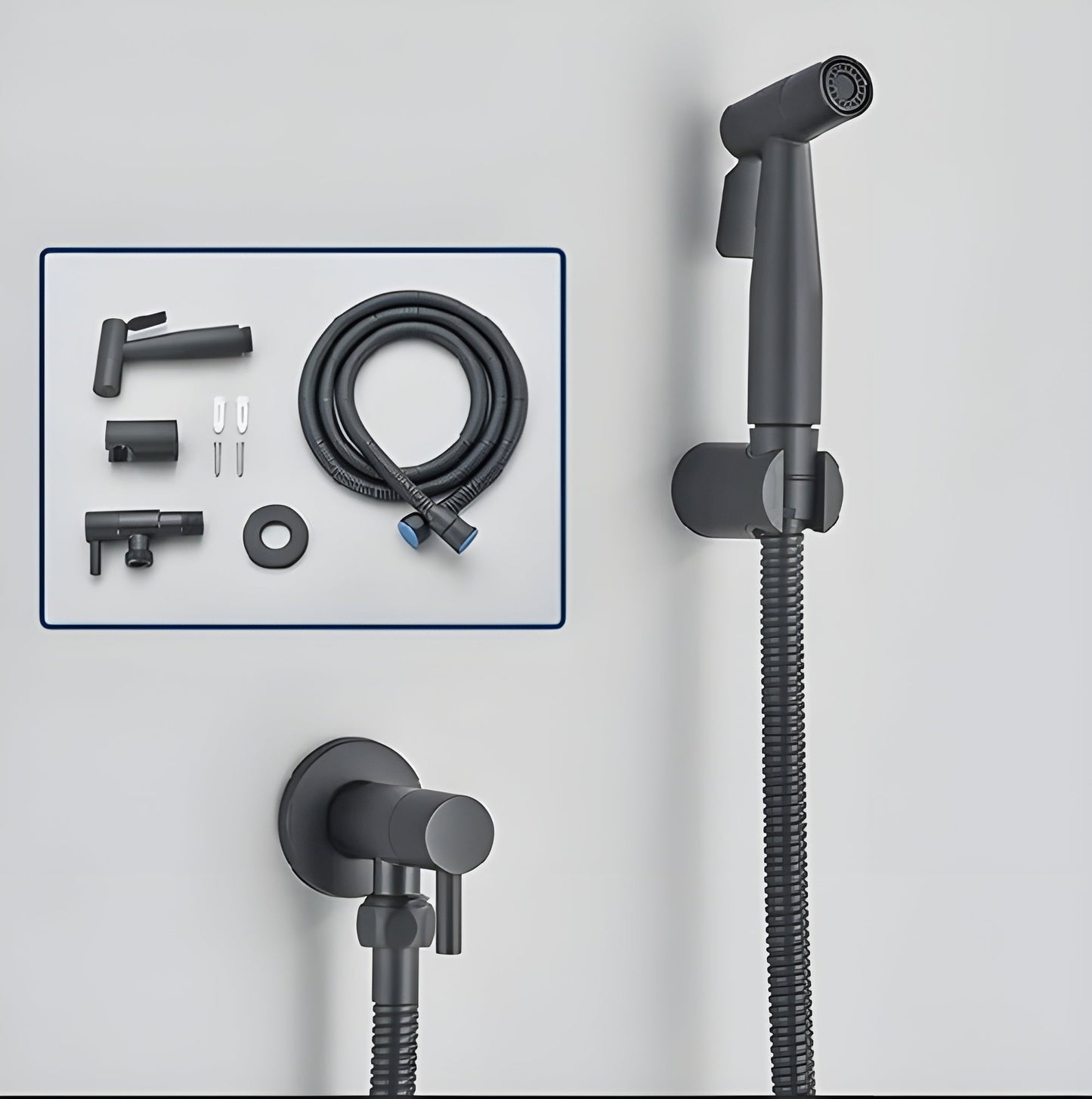 SilkStream Stainless Steel Bidet Sprayer – Hygienic Handheld Toilet Shower for Modern Bathrooms