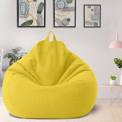 Luxury Linen Bean Bag – Ergonomic & Stylish Comfort Seating