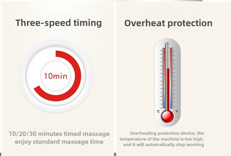 Full Body Shiatsu Back Massager with Heat – Deep Kneading Seat Cushion