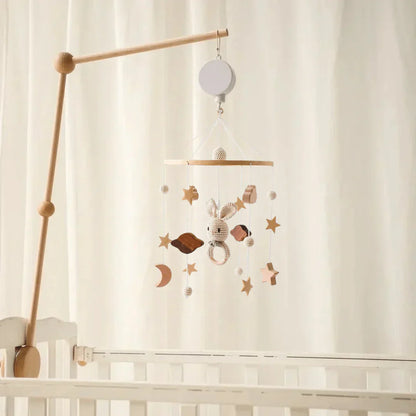 SkyWhirl –  Soothing Wooden Baby Mobile Without Battery | for Baby