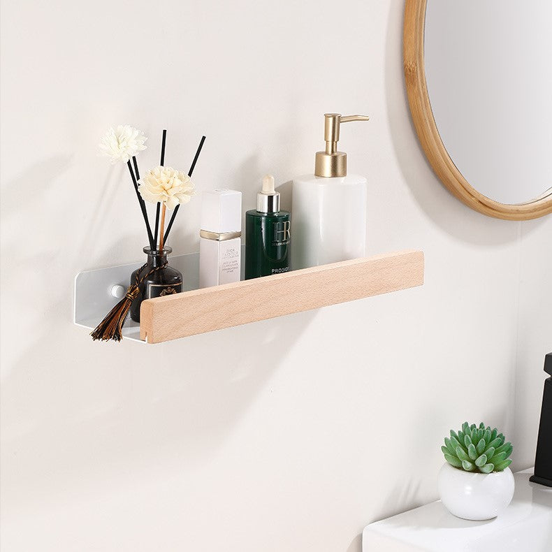 Woodify Wall Shelf – Stylish No-Drill Shower Caddy for Modern Bathrooms