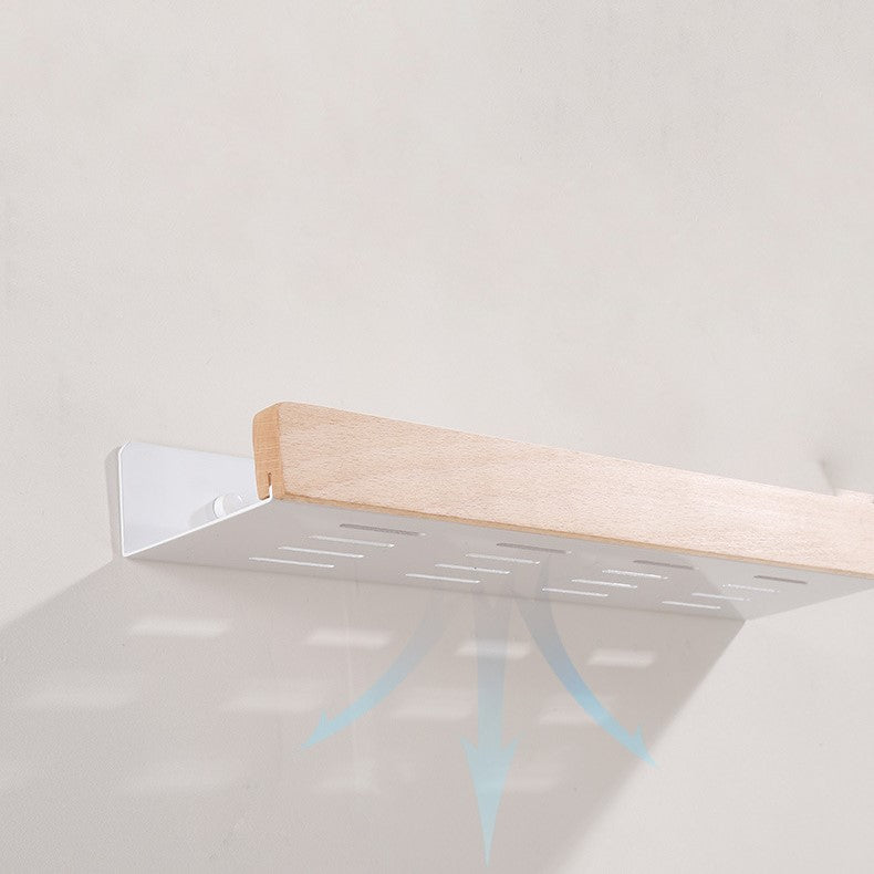 Woodify Wall Shelf – Stylish No-Drill Shower Caddy for Modern Bathrooms