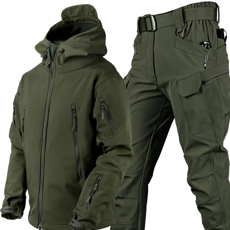 MaxShield™ | Waterproof & Windproof Outdoor Set with Fleece Lining and Six Pockets