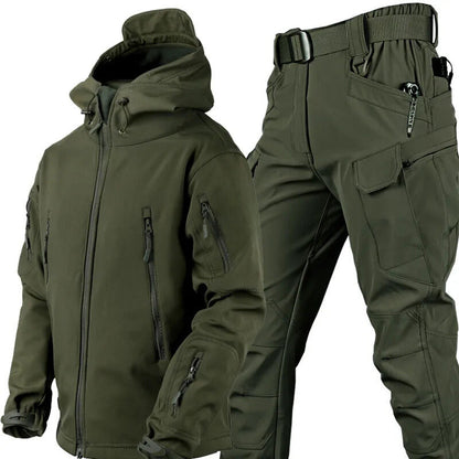 MaxShield™ | Waterproof & Windproof Outdoor Set with Fleece Lining and Six Pockets