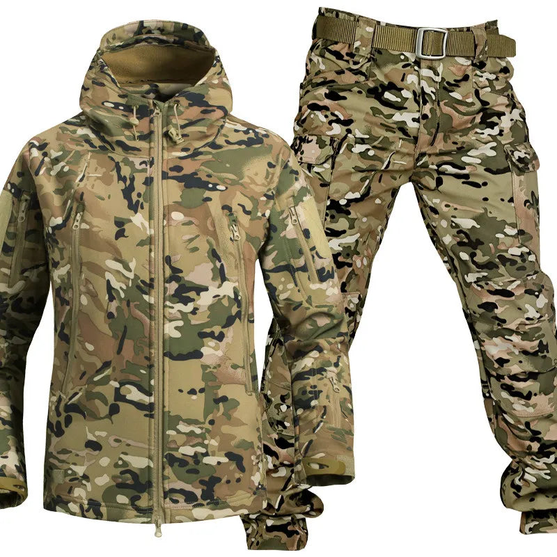 MaxShield™ | Waterproof & Windproof Outdoor Set with Fleece Lining and Six Pockets
