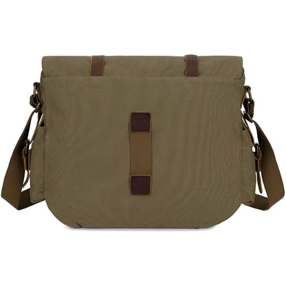 Michael Bag – Vintage Canvas Messenger Bag for Men with Leather Accents