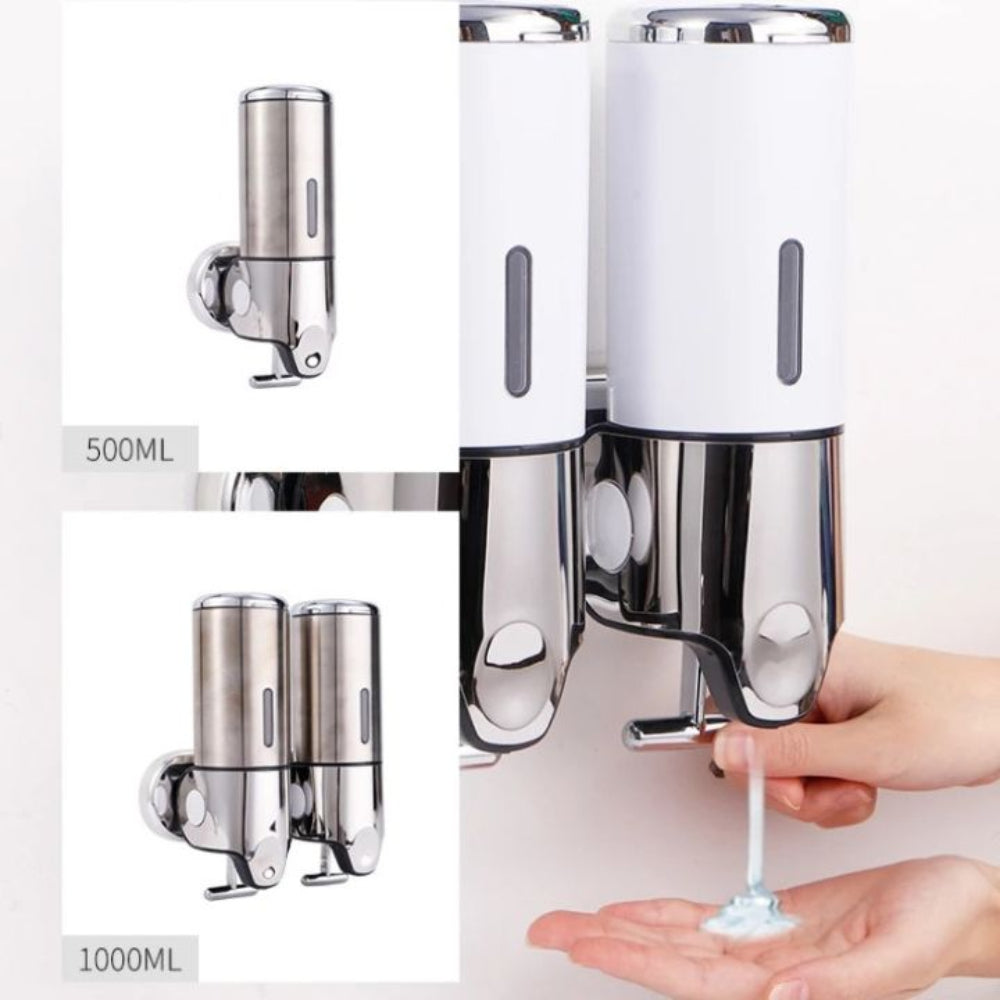 Modern Wall-Mounted Soap Dispenser – Stylish Bathroom Accessory for Liquid Soap, Lotion or Sanitizer