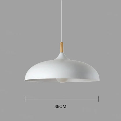 NordicOak Scandinavian Oak Ceiling Light – Modern LED Pendant Lamp