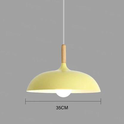 NordicOak Scandinavian Oak Ceiling Light – Modern LED Pendant Lamp