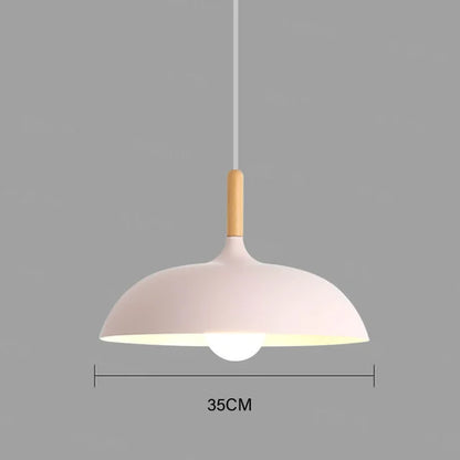 NordicOak Scandinavian Oak Ceiling Light – Modern LED Pendant Lamp