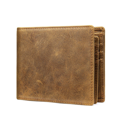 StitchCraft Men’s Bifold Genuine Leather RFID Wallet – Slim, Secure & Stylish