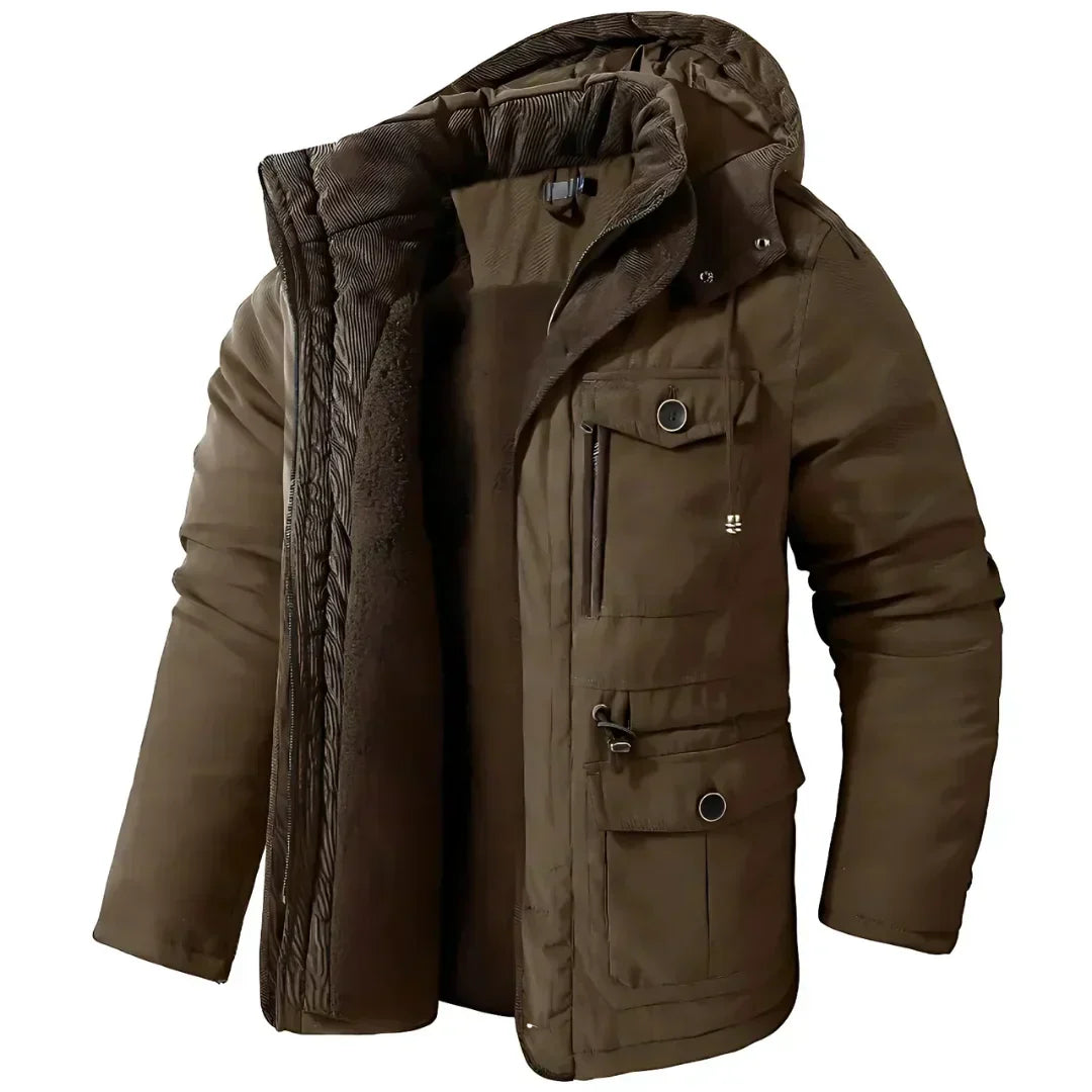 Men’s Warm Winter Coat – Wind & Waterproof Outdoor Jacket for Cold Weather Protection