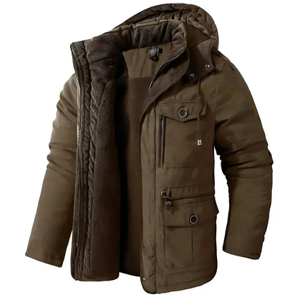 Men’s Warm Winter Coat – Wind & Waterproof Outdoor Jacket for Cold Weather Protection