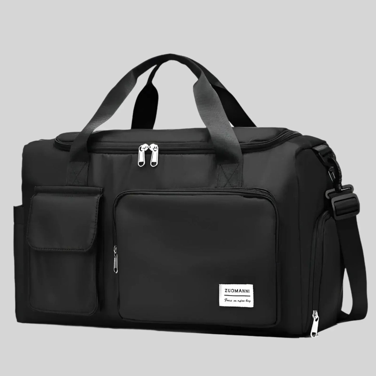 Zuomanni Waterproof Weekend Bag – Spacious Travel & Gym Holdall with Shoe Compartment