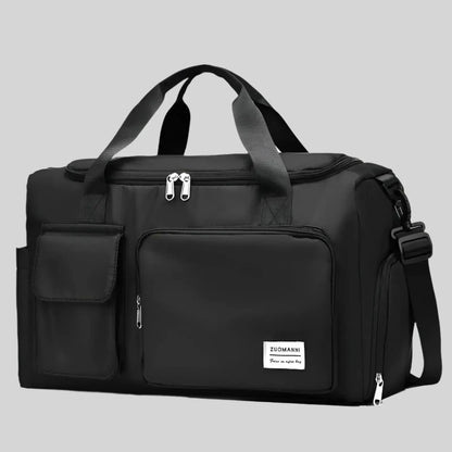 Zuomanni Waterproof Weekend Bag – Spacious Travel & Gym Holdall with Shoe Compartment