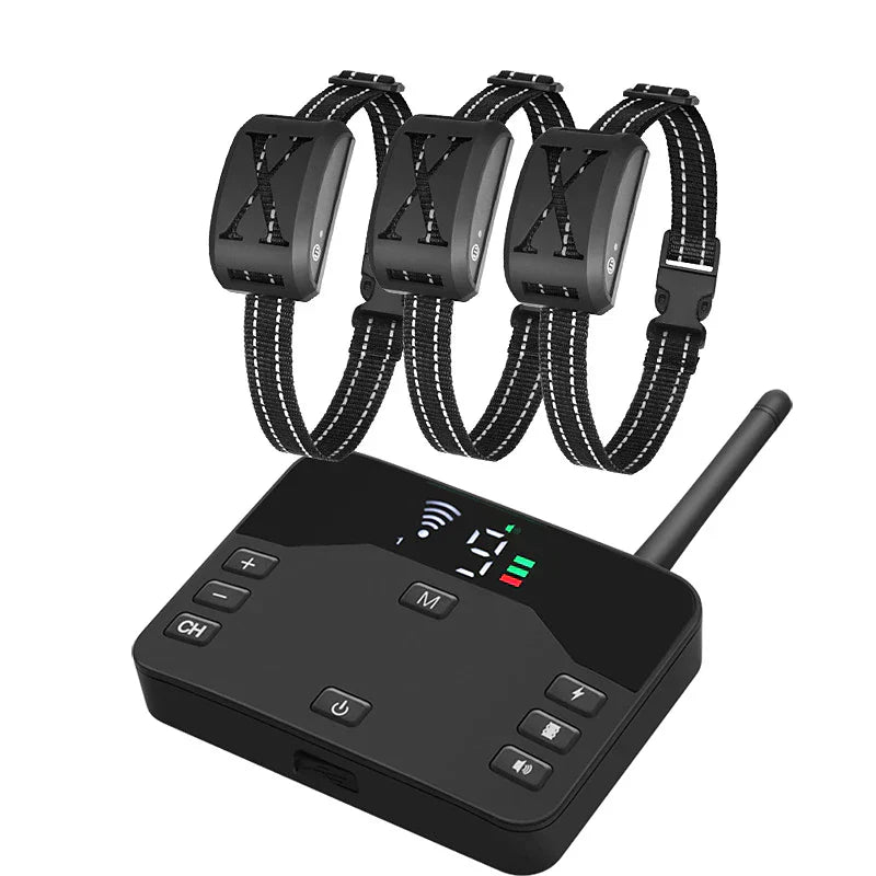 Wireless Dog Fence System with Adjustable Waterproof Collar – Up to 240 Metres Range