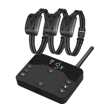 Wireless Dog Fence System with Adjustable Waterproof Collar – Up to 240 Metres Range