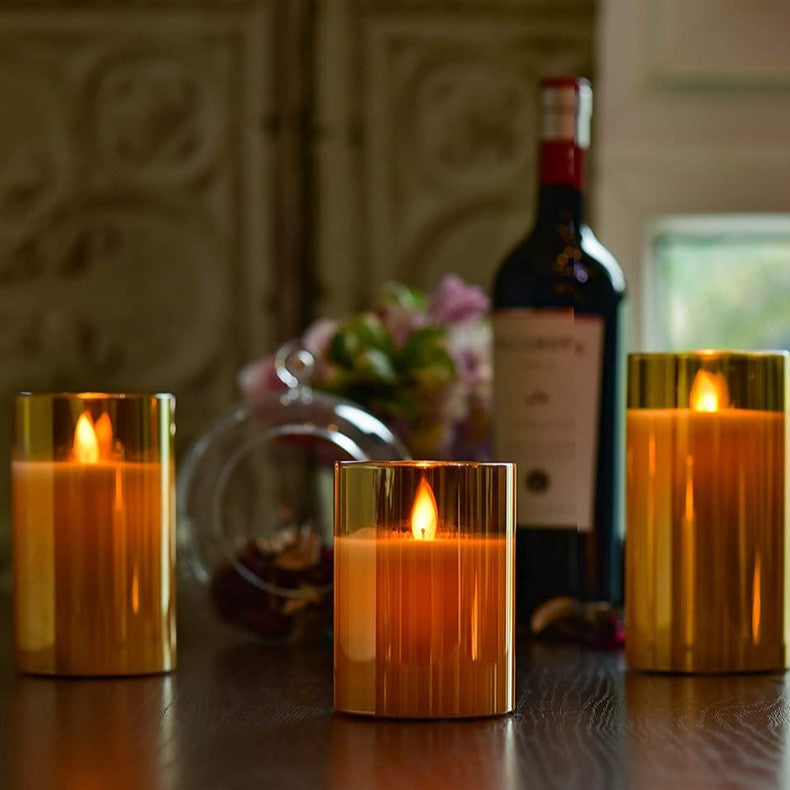 AuraFlame Flameless Candle Set – Realistic LED Candles with Remote Control