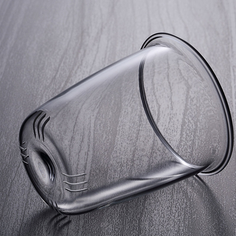 Pindefang Glass Teapot with Infuser | Handcrafted Heat-Resistant Teapot with Golden Handle
