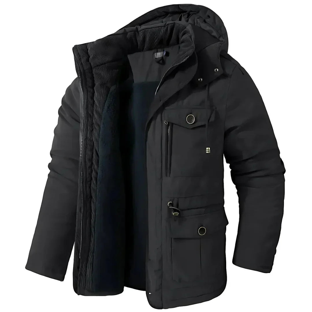 Men’s Warm Winter Coat – Wind & Waterproof Outdoor Jacket for Cold Weather Protection