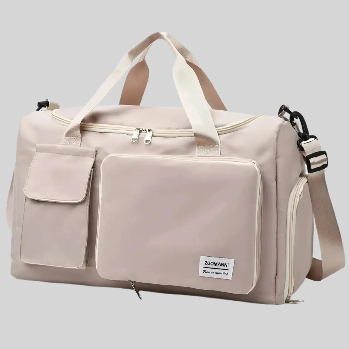 Zuomanni Waterproof Weekend Bag – Spacious Travel & Gym Holdall with Shoe Compartment