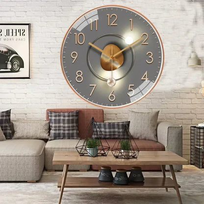Silent Classic Wall Clock | Non-Ticking Elegant Timepiece for Bedroom & Office
