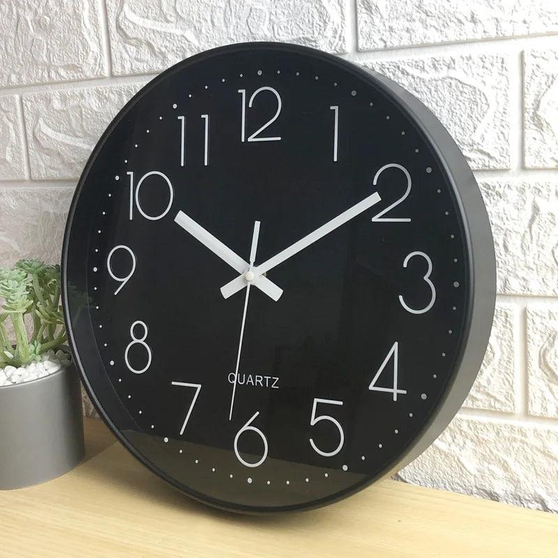 30cm Silent Non-Ticking Wall Clock – Modern Minimalist Design