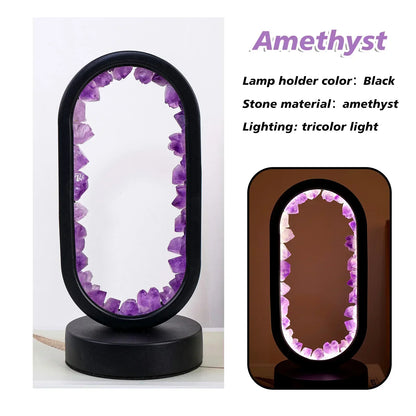 AuraStone | Natural Calming Amethyst Serenity Lamp