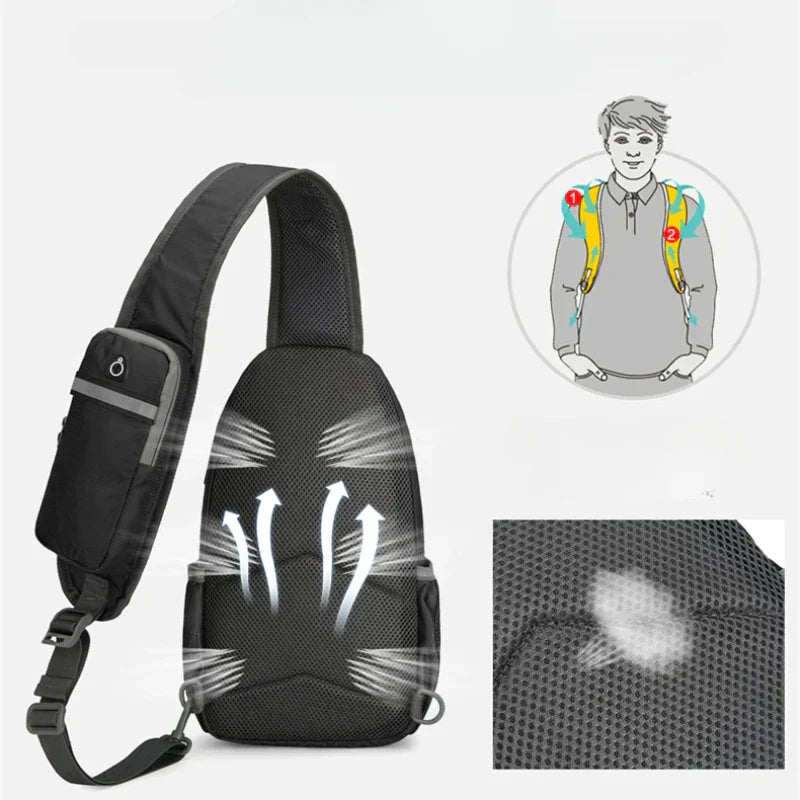 SecurePack | Anti-Theft Waterproof Multi-Pocket Shoulder Backpack – Lightweight Crossbody Travel Bag