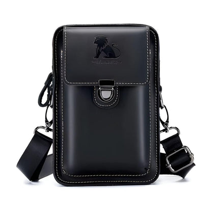 Vidal Bag – Functional Leather Waist Bag for Men with Adjustable Strap and Multi-Pocket Design