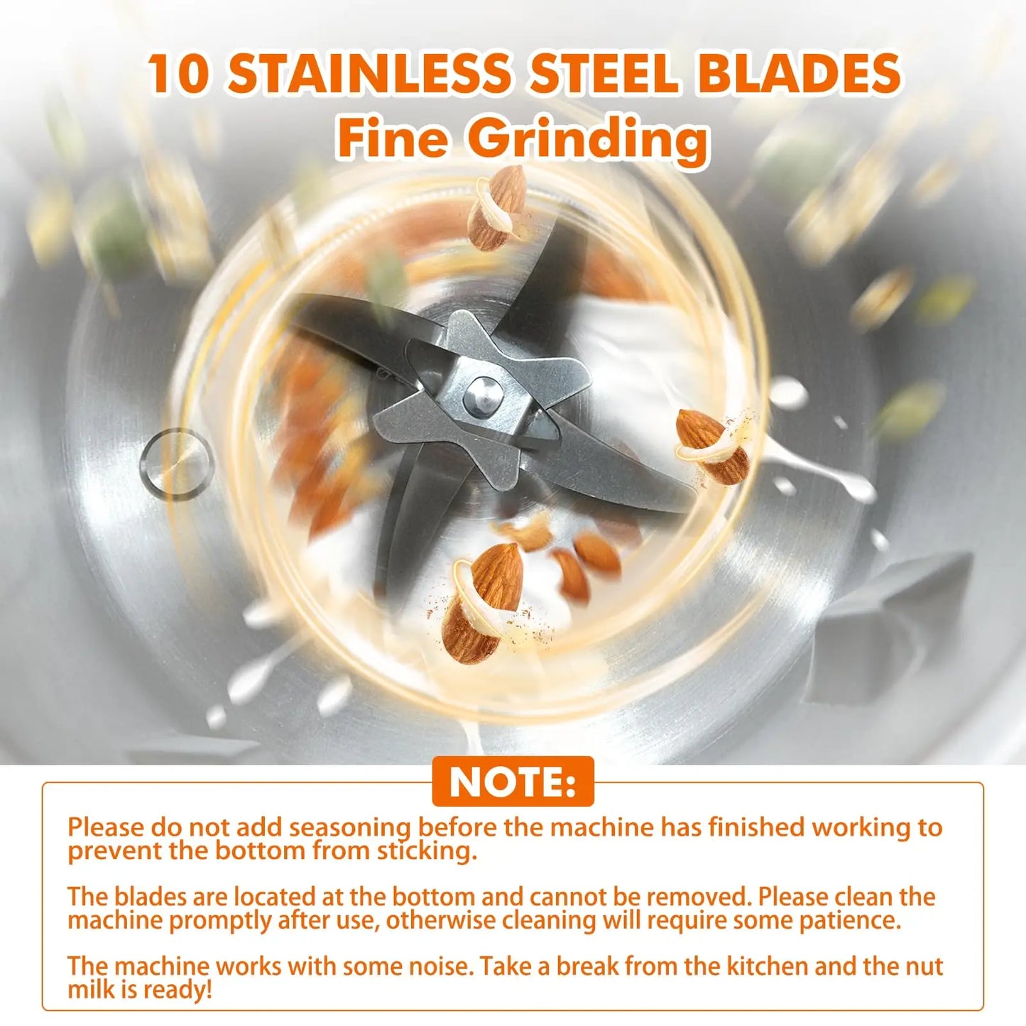 NutriBlend 8-in-1 Plant-Based Milk Maker (1000ml) – Almond, Oat, Soy & More