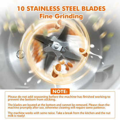 NutriBlend 8-in-1 Plant-Based Milk Maker (1000ml) – Almond, Oat, Soy & More