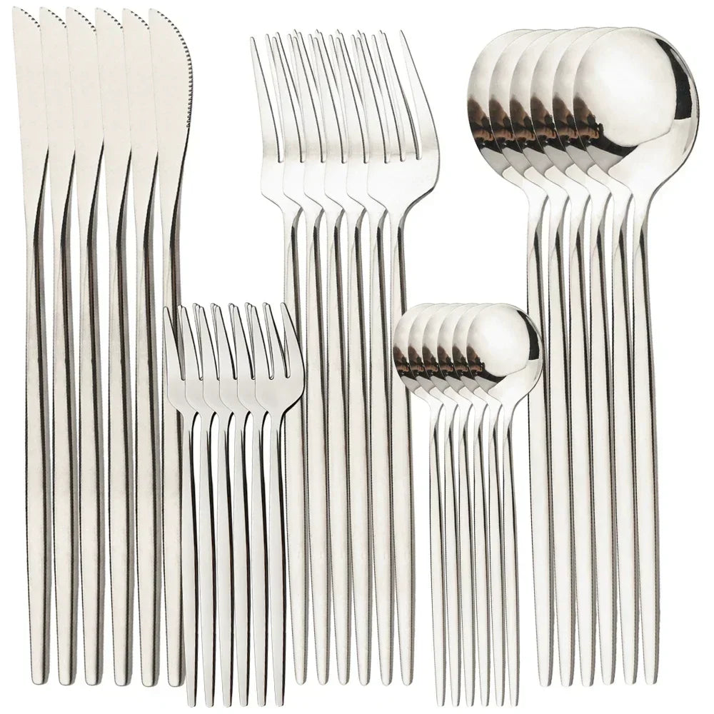 RoyalMirror – Luxury Gold Cutlery Set