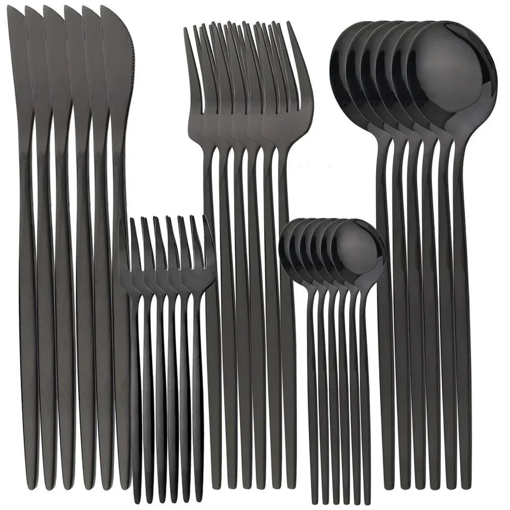 RoyalMirror – Luxury Gold Cutlery Set