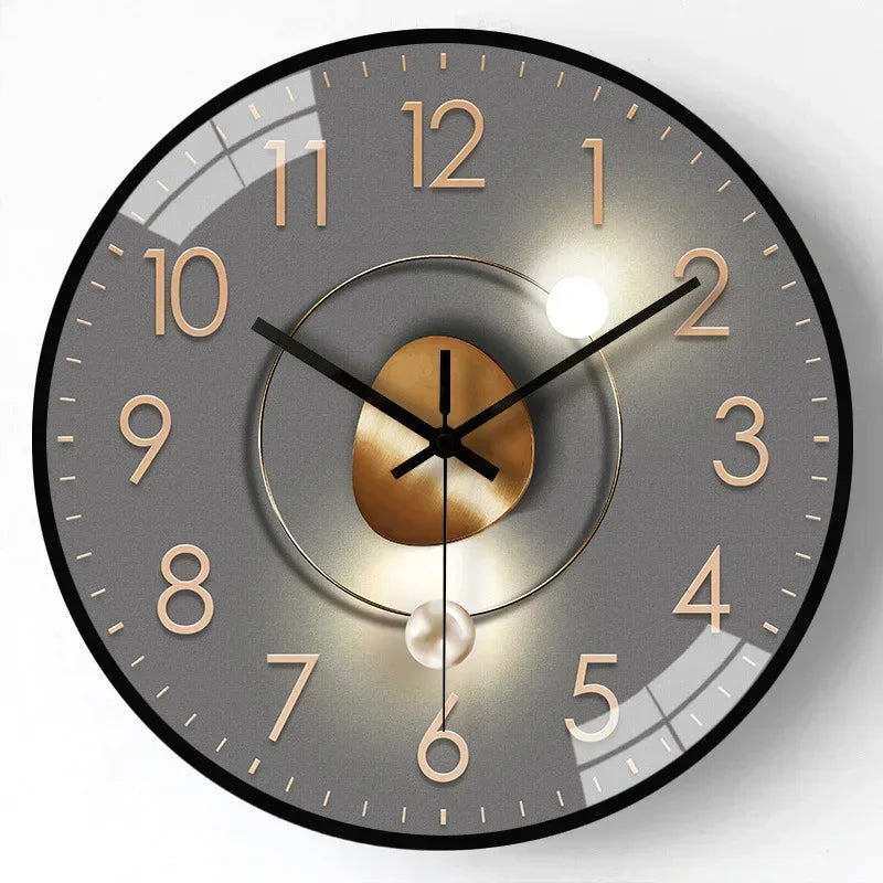 Silent Classic Wall Clock | Non-Ticking Elegant Timepiece for Bedroom & Office