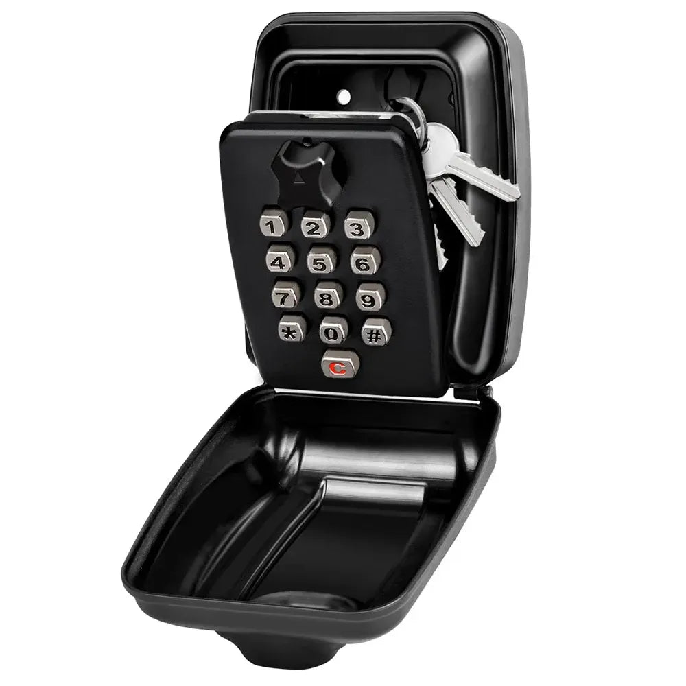 Waterproof Wall-Mounted Key Safe Box – Outdoor Lockable Key Storage with Combination Code