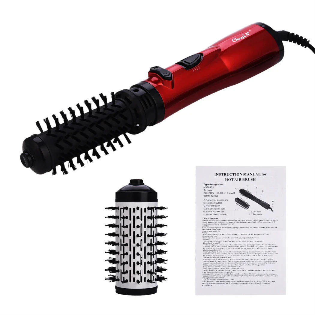 AirGlam – Auto-Rotating Ionic Round Brush & Hair Styler