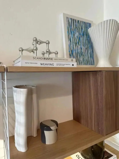 Modern Molecular Metal Candle Holder – Nordic-Style Silver Candle Stand for Elegant Home Decor